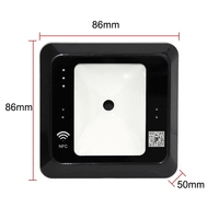 ZK Smart 13.56MHz lecteur de carte IC lecteur Wiegand contrôle d'accès de porte USB RS485 Interface 1D 2D lecteur de Code QR