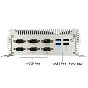 Mini PC Industrial Intel I7-8705G Turbo 4.1GHz 8MB Caché 4C/8T AMD Radeon <span class=keywords><strong>RX</strong></span> <span class=keywords><strong>Vega</strong></span> <span class=keywords><strong>M</strong></span> GH 6 COM RS485 Doble LAN 8 USB 12V Sin Ventilador - Product Image 2