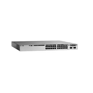 Comutador original de 24 portas Cisco C9300l-24p-4x-e C9300l 24P Poe Network Essentials 4x10g Uplink