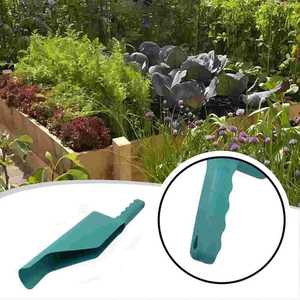 Pala de plástico verde de gran capacidad con forma cuadrada para limpieza de canalones y mantenimiento de jardines - Product Image 3