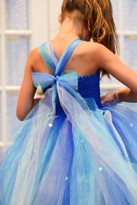 Commercio all'ingrosso Royal Blue Aqua turchese lavanda <span class=keywords><strong>principessa</strong></span> Tulle Ball Gown paillettes Sea Mermaid Tutu Dress For Girls - Product Image 4