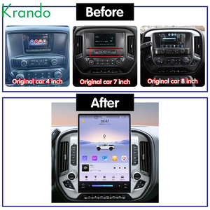Lecteur DVD de voiture 15,6 pouces pour <span class=keywords><strong>Chevrolet</strong></span> <span class=keywords><strong>Silverado</strong></span> GMC Sierra 2014-2020, CarPlay sans fil, autoradio Android, navigation GPS, stéréo - Product Image 2