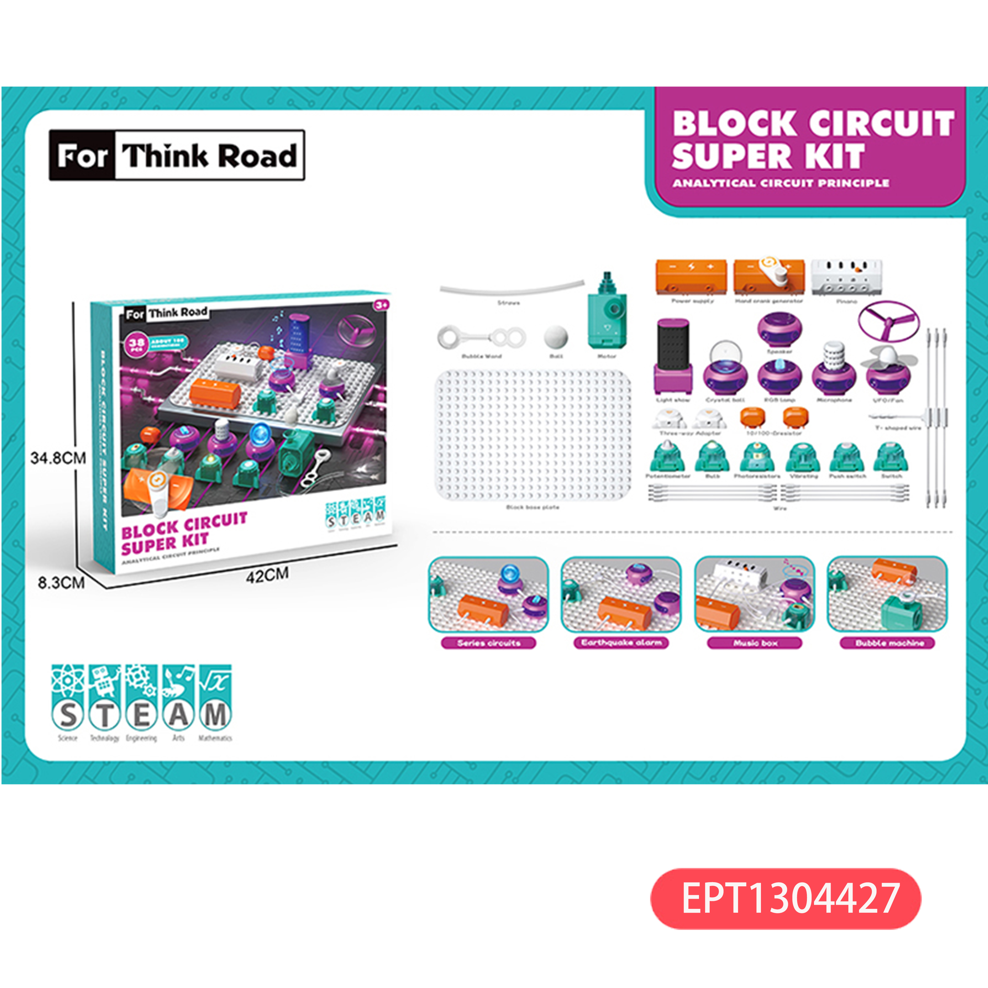 EPT1304427 - Kit expérimental de 103 circuits avancés (12 pièces/ctn)