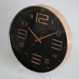 Hot bán biểu tượng tùy chỉnh/Đồng hồ mặt trang trí nội thất đơn giản vòng Thiết kế 10 inch giá rẻ nhựa đồng hồ treo tường 3D - Product Image 3