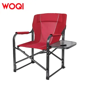 Fabbrica di WOQI personalizza esterno portatile leggero in alluminio pieghevole campeggio spiaggia sedie da pesca
