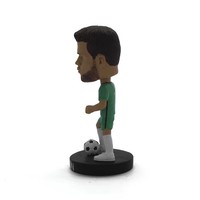 Hauteur 8.5cm 3d personnalisé résine Sculpture Bobble tête Football équipe Statue Collection Souvenir cadeaux décoration de la maison Art ornements