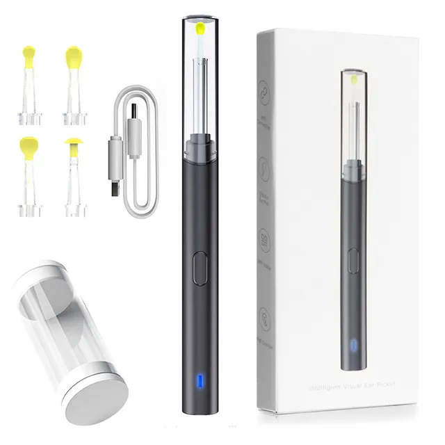 Ear Cleaner With Camera Otoscope 1080P Wireless WIFI Ear Cleaning Kit Smart Visual Ear Stick