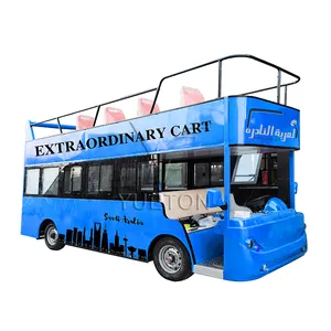 Tourist Resort Double Decker Layer Sightseeing Train Bus para ventas