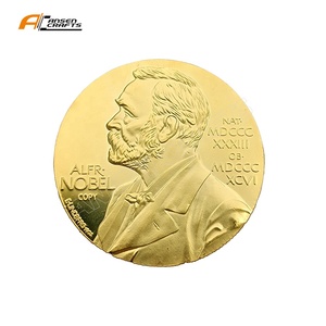 เหรียญสะสมที่ระลึกของ <span class=keywords><strong>Nobel</strong></span> ของที่ระลึกศิลปะโลหะชุบทองของตกแต่งบ้านเหรียญ - Product Image 3