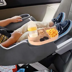 Silicone seggiolino auto tavolo bambini vassoio da viaggio con portabicchieri da viaggio