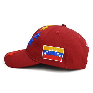 Casquettes de sport d'extérieur en gros : Casquettes de baseball Venezuela brodées huit étoiles et casquettes sept étoiles - Product Image 4