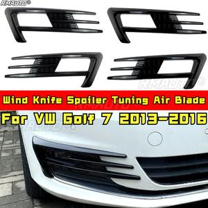 Aileron de pare-chocs avant Wind Knife Spoiler Tuning Air Blade pour VW Golf 7 2013-2016, kit carrosserie, accessoires auto - Product Image 2
