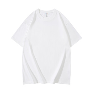 100% coton 280g <span class=keywords><strong>Logo</strong></span> de <span class=keywords><strong>marque</strong></span> imprimé lourd grande taille T-shirts décontractés T-shirt personnalisé T-shirt pour hommes - Product Image 2