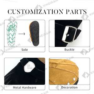 Xinzirain Custom Quality <strong>Clog</strong> Slippers Unisex Size 35-46 Suede <strong>Leather</strong> Slip on Women <strong>Men</strong> Cork <strong>Clogs</strong> With Private Label - Product Image 2