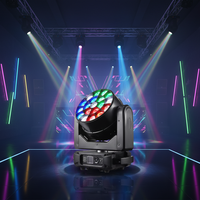 Lampe de table de danse à points LED 19X25W 4IN1 contrôlée par points, DMX512, grand faisceau d'éclairage à tête oscillante, adapté aux soirées DJ et aux concerts