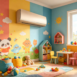 Aire Acondicionado de Pared Inteligente Eléctrico de 12000 BTU, Tipo Split Inverter, Unidad de Aire Acondicionado de Frecuencia Variable para Hoteles - Product Image 6