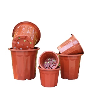 indoor outdoor PP plastic flower pot Planter Wholesale Gift Decor Craft Logo Style VASE Floor Plant Small Kits Flower Pot