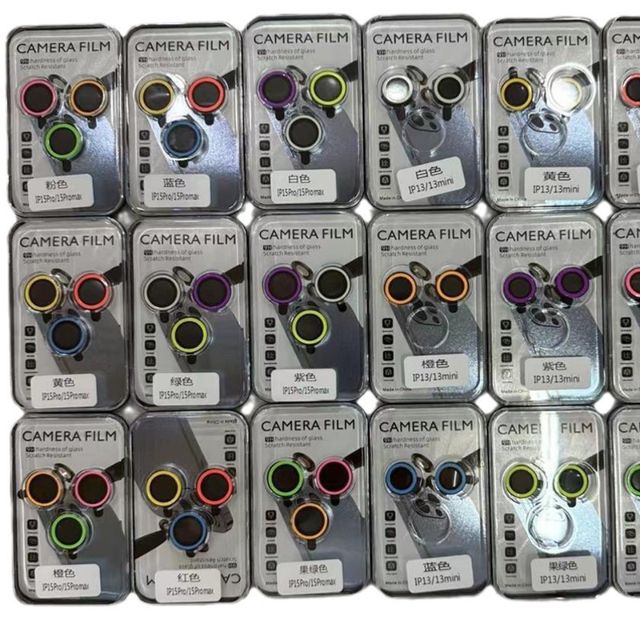 Luminous Lens Protector for iPhone 16 Pro 13 14 15 16Pro Max Camera Lens Protective Glass for iPhone 14 13 Mini 14pro Max