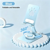 Support de téléphone réglable en forme de patte de chat, pliable à 360° °   Support rotatif pour smartphones et tablettes