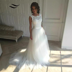 Wedding Dress Women's A-Line Sweetheart Neckline White Gown Natural Waistline Mid-length Elegant Party Dress - Product Image 2
