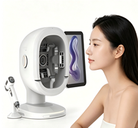 Alat Penguji Kulit Wajah Portabel Mendeteksi Kelembapan, Minyak, Jerawat untuk Peralatan Diagnostik Kecantikan Rumah & Salon