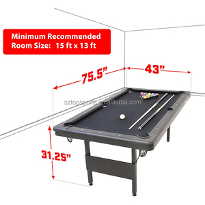 Table à manger de piscine pliable portable de 6 pieds en gros avec <span class=keywords><strong>coussin</strong></span> en laine poche en cuir usage domestique prix bon marché en vente - Product Image 5