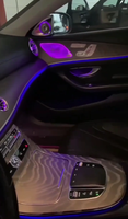 ICarsin pour Mercedes CLS W257 C257 2018-2023 Éclairage d'ambiance 4D avec tweeter rotatif, couvercle d'enceinte de ventilation intérieure de voiture, amélioration de l'éclairage