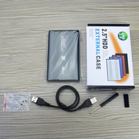 Case esterno per HDD Handisen da 2,5 pollici, USB 2.0 a SATA, per dischi rigidi da 9,5 mm e 7 mm WD, Seagate