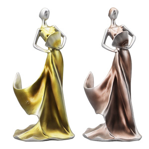 Decorazione per la casa porta vino europeo decorazione sala da pranzo ornamenti <span class=keywords><strong>arte</strong></span> signore scultura accessori per la casa regalo in resina artigianato - Product Image 5