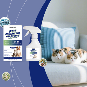 Spray <span class=keywords><strong>Répulsif</strong></span> Anti-Puces et Tiques pour Animaux de Compagnie, Formule à Base d'Huiles Essentielles Végétales, Parfum Naturel de Camomille, Doux, Non Irritant, Parfum Longue Durée - Product Image 2