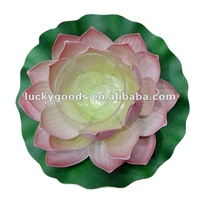 Lanternes de lotus flottantes au toucher réel, fleurs de lotus flottantes en EVA