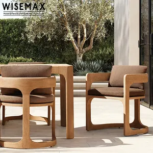 Wisemax Meubels Moderne Outdoor Teak Meubelen Tuinset Rechthoekige Massief Houten Teak Eettafel En Stoelen Set