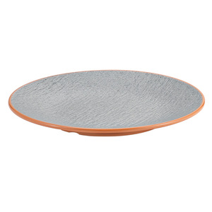 Plato Redondo de Melamina A5 de Dos Colores, Estilo Imitación Porcelana, Uso Comercial, Platos para Barbacoa para Hoteles y Restaurantes - Product Image 2