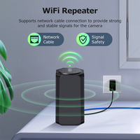 Kit caméra solaire sans fil Wifi 4MP Vision nocturne couleur pleine 600m Répéteur Wifi Améliore la transmission du signal Répéteur solaire Caméra