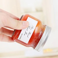 Wholesale Price New Design Food Grade clear Bulk 250ml Jam Glass Jar Mini Glass Jam Jars Glass Jam Jars with Lids