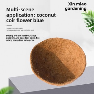 Flower Basket Coconut Palm 8 Inches Durable Breathable Home <strong>Gardening</strong> Non-woven Fabric <strong>Liner</strong> - Product Image 2