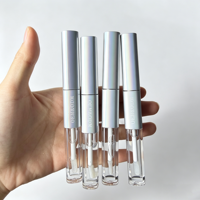Gloss à lèvres double embout 2-en-1 : Teinte mate et Huile transparente, longue tenue, non collant, effet repulpant, pour des lèvres brillantes comme du verre, Maquillage pour les lèvres Marque Privée