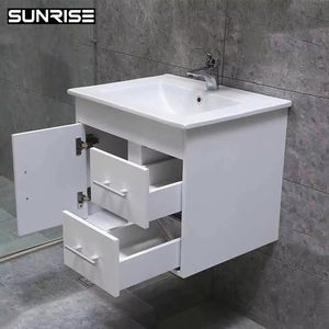 Meuble Toilettes Custom Lavabos Powder Room Vanities Lavabo Tazón pequeño Fregaderos Diseños de gabinetes de baño Gabinetes de lavandería - Product Image 1