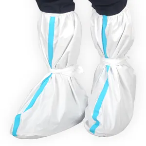 靴鞋套安全医用一次性防水靴套微孔透明防滑塑料Pe靴套