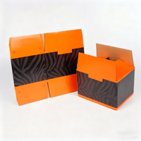 Caja de Cartón Corrugado Plegable Reciclada Personalizada, Caja de Envío con Laminado Mate, Relieve y Forro de Esponja para Productos Electrónicos