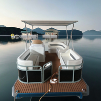 LuxurY 5M aluminium ponton Yacht bateau de pêche Offre Spéciale pour tourisme croisière divertissement loisirs soudé hors-bord