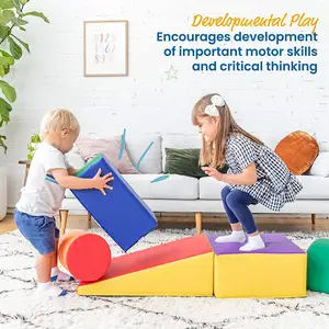 5-delige Indoor Speeltuin Set Unisex Kinder Soft Play Klimblokken Kids Activity Play Constructie Set