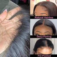 100% cheveux humains meilleure qualité droite 16-24 pouces dans les cheveux tissage trame paquet extension de cheveux faisceaux pack avec fermeture