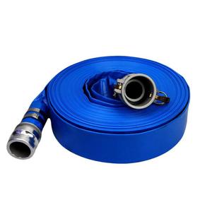 Tuyau de refoulement en PVC bleu Wansheng de 2 pouces x 100 pieds avec raccords camlock en aluminium pour l'irrigation agricole - Product Image 1
