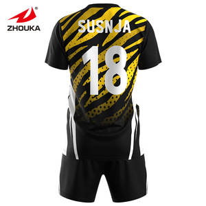 Set bola voli desain Jersey, seragam voli tipis dan ringan portabel terbaru - Product Image 4