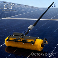 Brosse de nettoyage de panneaux solaires électrique à double alimentation AC/DC WSE-G04 avec perche télescopique et moteur 85W pour vitres