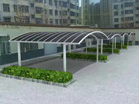 Cochera de Aluminio, Estructura Moderna y Ligera, Impermeable, para Estacionamiento al Aire Libre