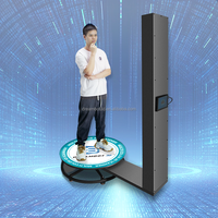 Scanner 3D de portrait à lumière LED 800W Dreambot3D pour capture complète du corps, avec 300 images en continu, capture rapide par caméra, modèle 3D multicolore et cabine photo