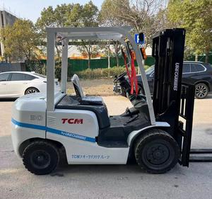 Chariot élévateur diesel d'occasion <span class=keywords><strong>TCM</strong></span> 3 tonnes FD30, moteur diesel ISUZU, modèle 2022 2023, certifié CE ISO, excellent état - Product Image 4