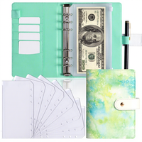 Carnet de budget A6 Tie Dye Macaron, classeur à feuilles mobiles, journal, carnet de suivi des dépenses, planificateur rechargeable et détachable